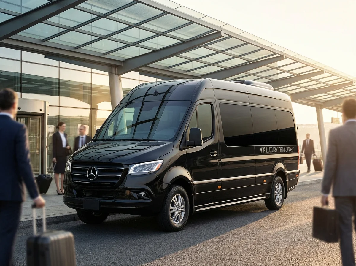 Mercedes Sprinter luxury transfer vehicle
